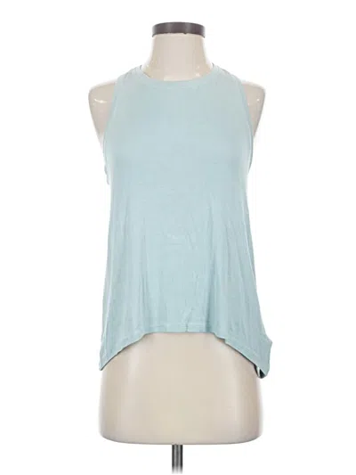 Pre-owned Athleta Tank Top Blue Halter Neckline Tops