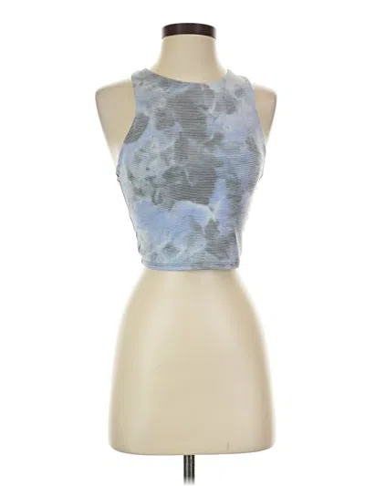 Pre-owned Athleta Tank Top Blue Halter Neckline Tops