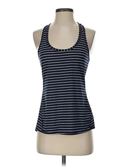 Pre-owned Athleta Tank Top Blue Halter Neckline Tops
