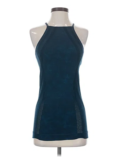 Pre-owned Athleta Tank Top Blue Halter Neckline Tops