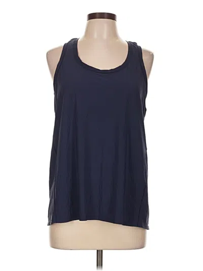 Pre-owned Athleta Tank Top Blue Halter Neckline Tops