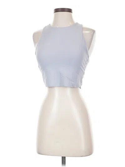 Pre-owned Athleta Tank Top Blue Halter Neckline Tops