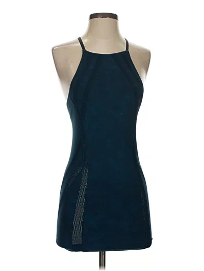 Pre-owned Athleta Tank Top Blue Halter Neckline Tops