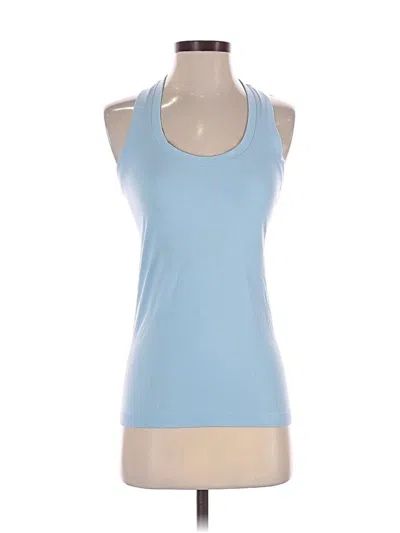 Pre-owned Athleta Tank Top Blue Halter Neckline Tops