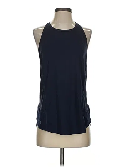 Pre-owned Athleta Tank Top Blue Halter Neckline Tops