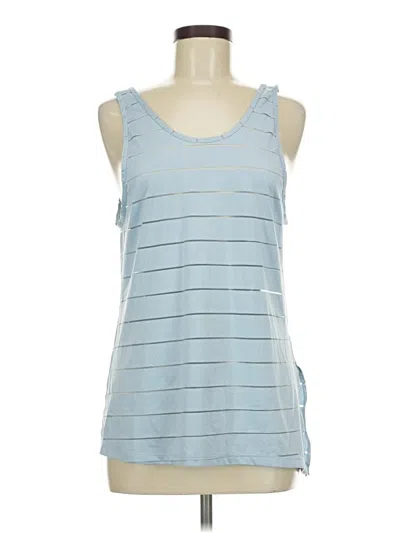 Pre-owned Athleta Tank Top Blue Halter Neckline Tops