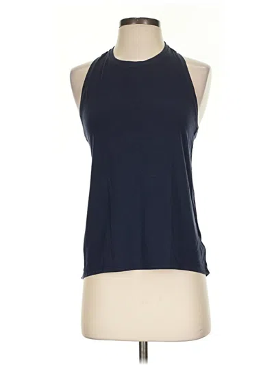 Pre-owned Athleta Tank Top Blue Halter Neckline Tops