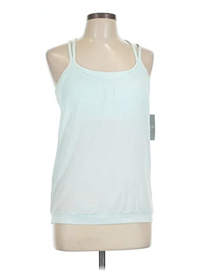 Pre-owned Athleta Tank Top Blue Halter Neckline Tops