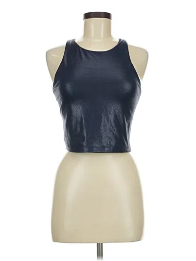 Pre-owned Athleta Tank Top Blue Halter Neckline Tops