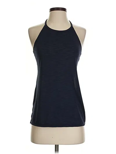Pre-owned Athleta Tank Top Blue Halter Neckline Tops