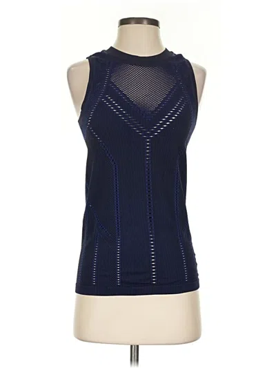 Pre-owned Athleta Tank Top Blue Halter Neckline Tops