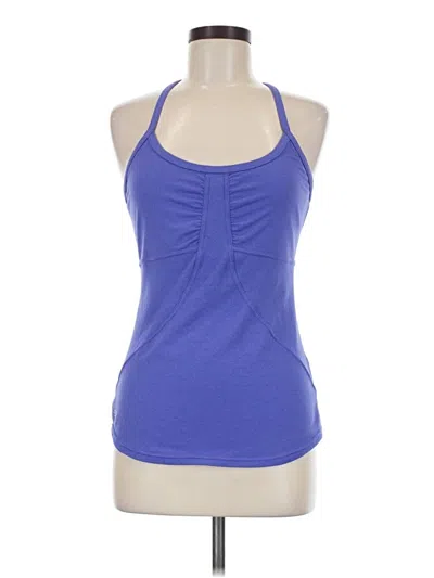 Pre-owned Athleta Tank Top Blue Halter Neckline Tops