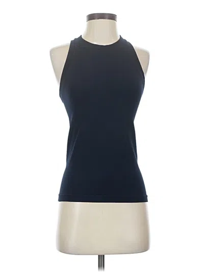 Pre-owned Athleta Tank Top Blue Halter Neckline Tops