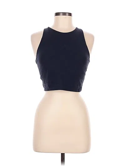 Pre-owned Athleta Tank Top Blue Halter Neckline Tops