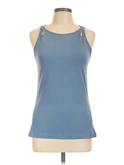 Pre-owned Athleta Tank Top Blue Halter Neckline Tops