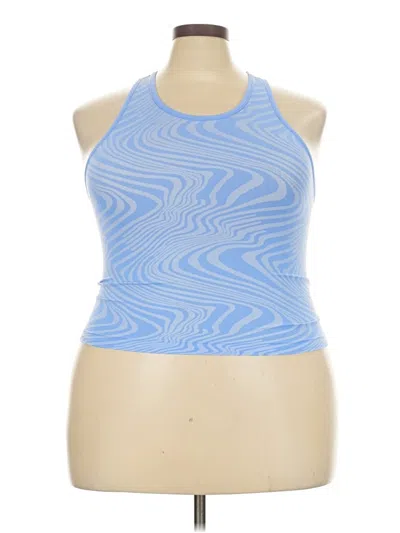 Pre-owned Athleta Tank Top Blue Halter Neckline Tops