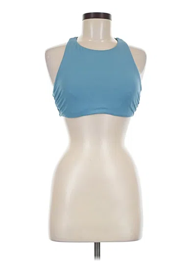 Pre-owned Athleta Tank Top Blue Halter Neckline Tops