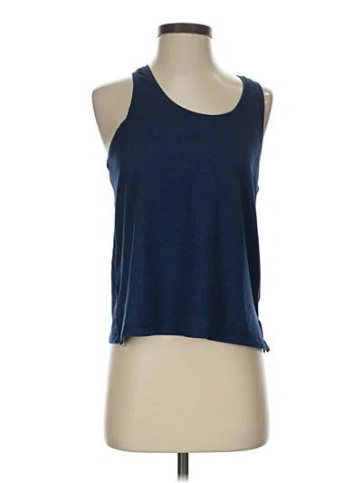 Pre-owned Athleta Tank Top Blue Halter Neckline Tops
