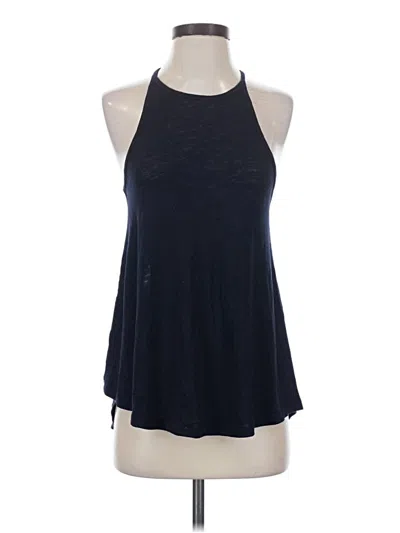 Pre-owned Athleta Tank Top Blue Halter Neckline Tops