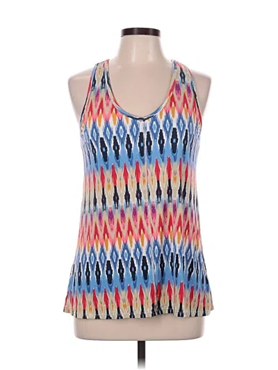 Pre-owned Athleta Tank Top Blue Halter Neckline Tops