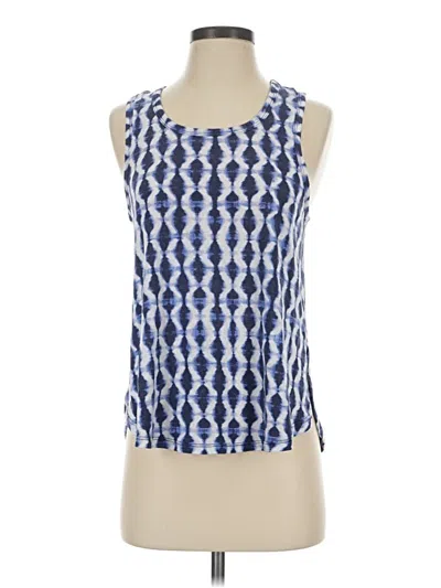 Pre-owned Athleta Tank Top Blue Halter Neckline Tops