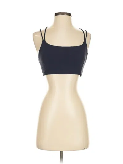 Pre-owned Athleta Tank Top Blue Strapless Neckline Tops