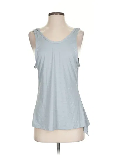 Pre-owned Athleta Tank Top Blue Strapless Neckline Tops