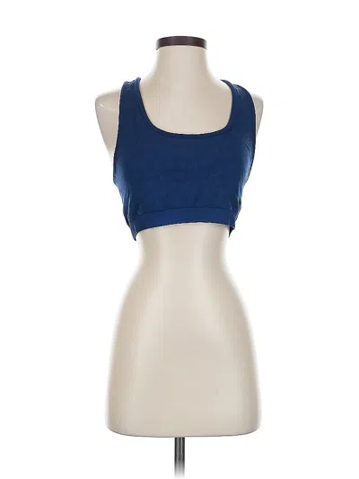 Pre-owned Athleta Tank Top Blue Strapless Neckline Tops