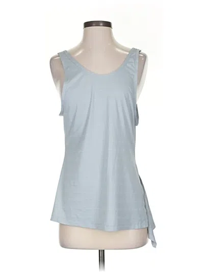 Pre-owned Athleta Tank Top Blue Strapless Neckline Tops