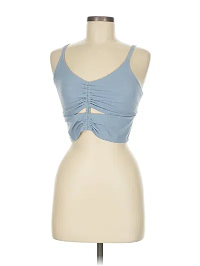 Pre-owned Athleta Tank Top Blue Strapless Neckline Tops