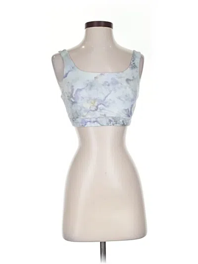 Pre-owned Athleta Tank Top Blue Strapless Neckline Tops