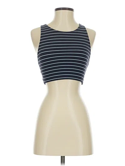 Pre-owned Athleta Tank Top Blue Strapless Neckline Tops