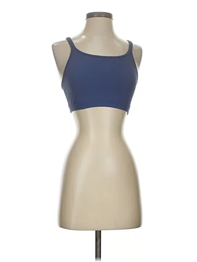 Pre-owned Athleta Tank Top Blue Strapless Neckline Tops