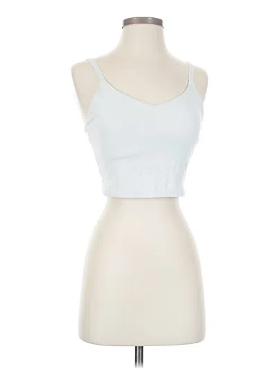 Pre-owned Athleta Tank Top Blue Strapless Neckline Tops