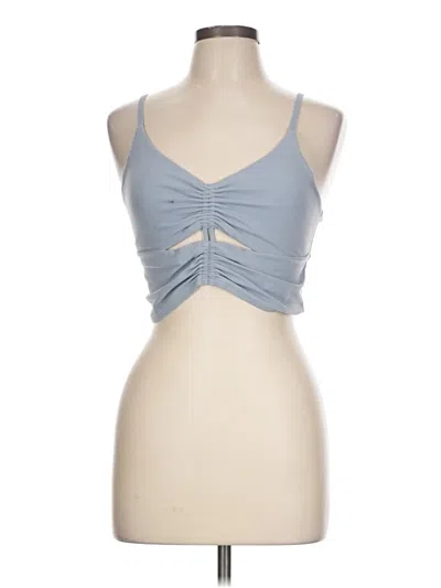 Pre-owned Athleta Tank Top Blue Strapless Neckline Tops