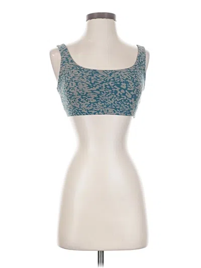 Pre-owned Athleta Tank Top Blue Strapless Neckline Tops