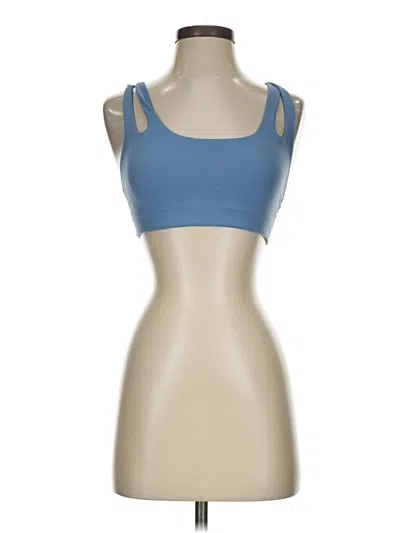 Pre-owned Athleta Tank Top Blue Strapless Neckline Tops
