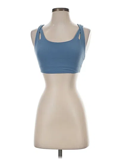 Pre-owned Athleta Tank Top Blue Strapless Neckline Tops