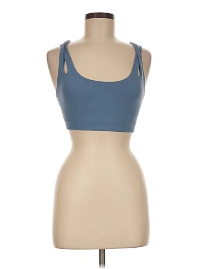 Pre-owned Athleta Tank Top Blue Strapless Neckline Tops