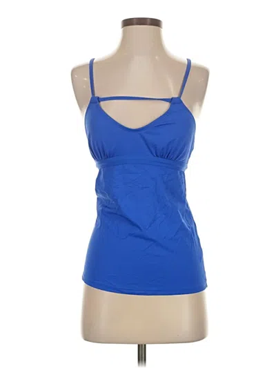 Pre-owned Athleta Tank Top Blue Strapless Neckline Tops