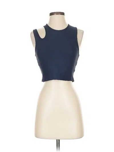 Pre-owned Athleta Tank Top Blue Tops