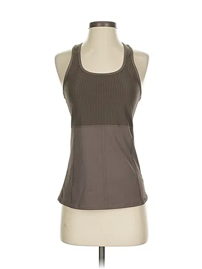 Pre-owned Athleta Tank Top Brown Halter Neckline Tops