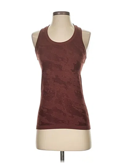 Pre-owned Athleta Tank Top Brown Halter Neckline Tops
