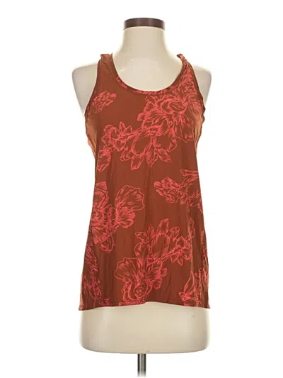 Pre-owned Athleta Tank Top Brown Halter Neckline Tops