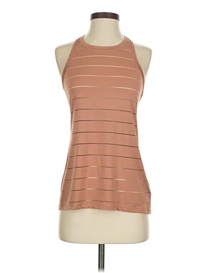 Pre-owned Athleta Tank Top Brown Halter Neckline Tops