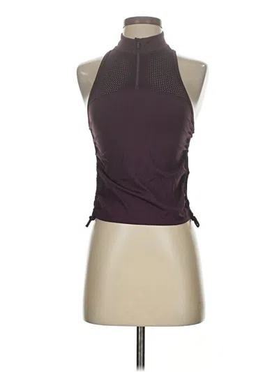Pre-owned Athleta Tank Top Brown Halter Neckline Tops