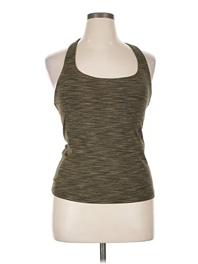 Pre-owned Athleta Tank Top Brown Halter Neckline Tops
