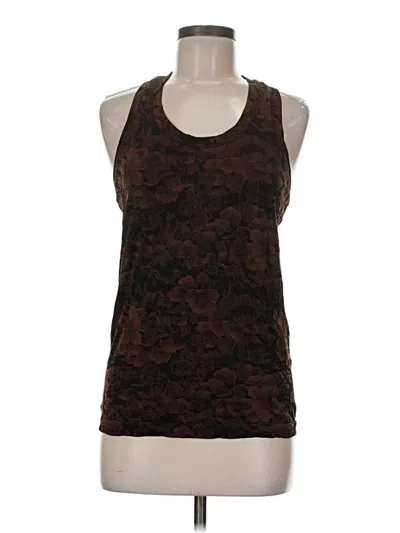 Pre-owned Athleta Tank Top Brown Halter Neckline Tops