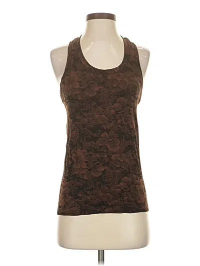 Pre-owned Athleta Tank Top Brown Halter Neckline Tops