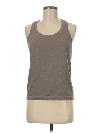Pre-owned Athleta Tank Top Brown Halter Neckline Tops